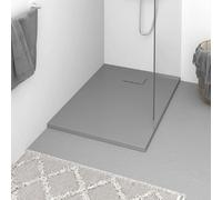 vidaXL Receveur de douche 100x70 cm Gris