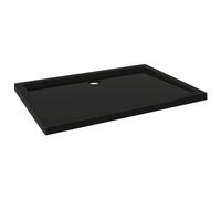 vidaXL Receveur de douche ABS Rectangulaire Noir 70x100 cm
