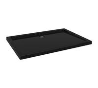 vidaXL Receveur de douche ABS Rectangulaire Noir 80x110 cm