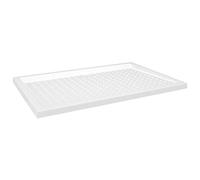 vidaXL Receveur de douche antidérapant blanc 80x120x4 cm ABS