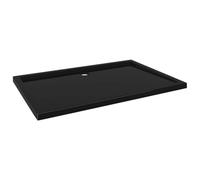 vidaXL Receveur de Douche Base de Douche Bac de Douche Salle de Bain Toilette Salle d’Eau Maison Intérieur Rectangulaire ABS Noir 80x120 cm