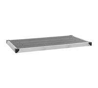 vidaXL Receveur de Douche Extérieur Receveur de Base de Douche de Jardin Receveur de Douche de Terrasse Piscine WPC Acier Inoxydable 110x62 cm Gris