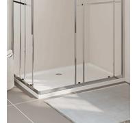 vidaXL Receveur de douche rectangulaire ABS 80x120 cm - Blanc