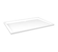 vidaXL Receveur de douche rectangulaire ABS Blanc 80x120 cm