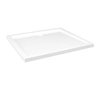 vidaXL Receveur de douche rectangulaire ABS Blanc 80x90 cm