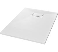 vidaXL Receveur de douche SMC blanc 100×70 cm