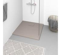 vidaXL Receveur de douche SMC Marron 90 x 90 cm