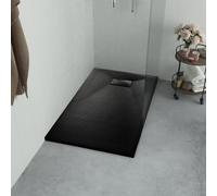 vidaXL Receveur de douche SMC – noir – 120×70 cm