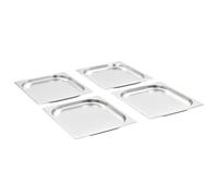 vidaXL Récipients Gastronorm 8 pièces GN 1/2 20 mm en acier inoxydable