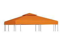 vidaXL Toit de remplacement pour pavillon 310 g/m² Orange 3x3 m