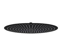 vidaXL Douche de pluie ronde Ø50 cm en acier inoxydable Noir