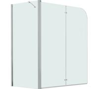 vidaXL Rehausse de baignoire 2 fois pliable ESG 120x68x130 cm