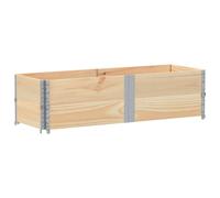 vidaXL Rehausse de palette 2 pcs. 150x50 cm pin massif