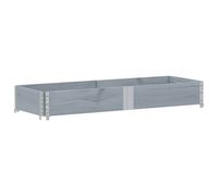 vidaXL Rehausse de palette Gris 150x50 cm Pin massif