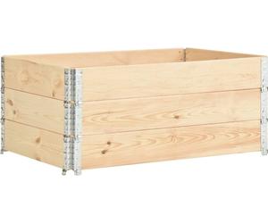 vidaXL Rehausses de palettes 3 pcs. 100x150 cm pin massif