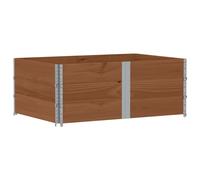 vidaXL Rehausses de palettes 3 pcs. Brun 150x100cm pin massif