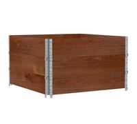 vidaXL Rehausses de palettes 3 pcs. Marron 100x100cm pin massif