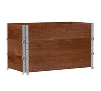 vidaXL Rehausses de palettes 3 pcs. Marron 100x50 cm pin massif
