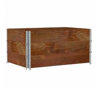 vidaXL Rehausses de palettes 3 pcs. Marron 120x80 cm pin massif