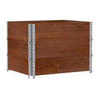 vidaXL Rehausses de palettes 3 pcs. Marron 80x60 cm pin massif
