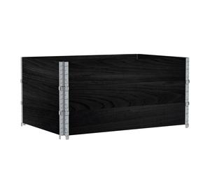 vidaXL Rehausses de palettes 3 pcs. noir 120x180 pin massif