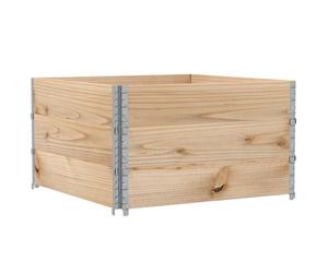 vidaXL Rehausses pour palettes 3 pièces 100 x 100 cm Bois massif Pin