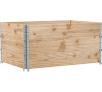 vidaXL Rehausses pour palettes 3 pièces 120 x 80 cm Bois massif Pin
