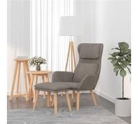 vidaXL Relaxstoel met voetenbank fluweel lichtgrijs3097820 gris clair G