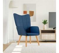 Relaxstoel stof blauw327923