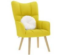 vidaXL Relaxstoel stof lichtgeel4016776 Jaune G