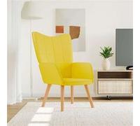 vidaXL Chaise de relaxation Jaune moutarde Tissu