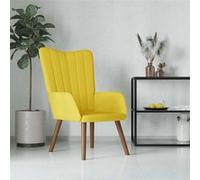 vidaXL Chaise de relaxation 327662 – velours jaune moutarde
