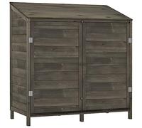 vidaXL Remise de Jardin Abri de Jardin Hangar de Stockage Remise à Outils à Articles Ménagers Extérieur Anthracite 102x52x112 cm Bois de Sapin Solide