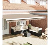 Vidaxl Bande De Auvent Beige 4.8 X 0.2 M Toile