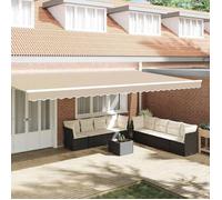 vidaXL Remplacement de lambrequin Beige 6 m Polyester 42000763