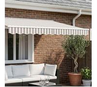 vidaXL Remplacement de lambrequin Gris clair et blanc 2,5 m Polyester