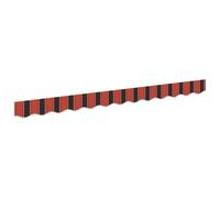 vidaXL Lambrequin de remplacement pour auvent 3,5 m Polyester Orange/Noir/Jaune Anti-UV