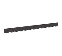 vidaXL Remplacement de Lambrequin Rayures Anthracite 230 x 20 cm