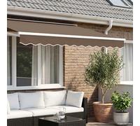 vidaXL Remplacement de lambrequin Taupe 3,5 m Polyester