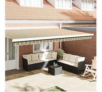 Vidaxl Valance De Auvent Pour Cadre De 5 M Vert Et Jaune 4.8 X 0.2 M