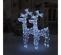 vidaXL Rennes de Noël LED 100 cm