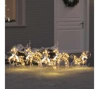 vidaXL Rennes LED 5 pc 40 LED Multicouleur 42 x 15 x 64 cm PET