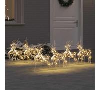 vidaXL Rennes LED avec 180 LED 6 pcs Doré PET