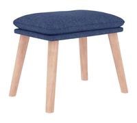 Vidaxl Repose-Pied Bleu 45x29,5x35 Cm Tissu Multicolore
