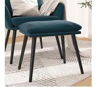 vidaXL Tabouret 45x29,5x35 cm velours bleu341514 Bleu G