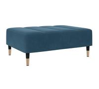 vidaXL Repose-pied 77x55x31 cm velours bleu