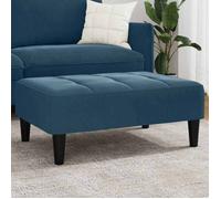 vidaXL Tabouret 4007365 - Velours 77 x 55 x 31 cm Bleu