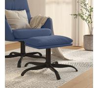 vidaXL Repose-pied Bleu Tissu