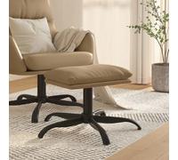 VIDAXL Repose-pied - Cappuccino similicuir