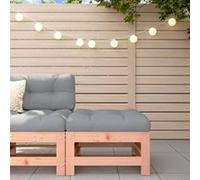vidaXL Repose-pied de jardin avec coussin bois massif douglas, tabouret, repose-pied ottoman, tabouret de jardin, pouf, 825672 Gris G